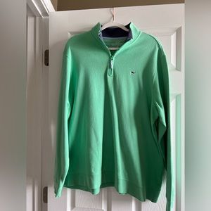 Green and blue Mens Vineyard Vines quarter zip
